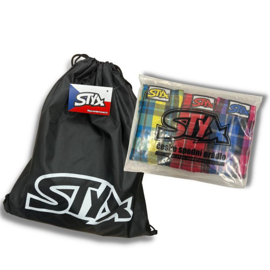 3PACK Boxershorts für Kinder Styx sports elastisch schwarz (3GJ96012)