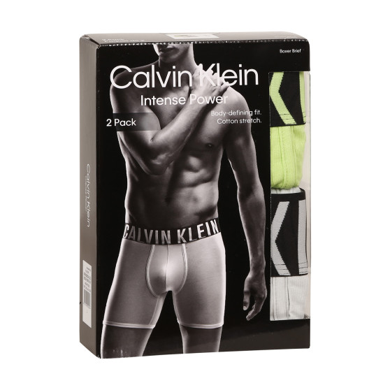 2PACK Herren Klassische Boxershorts Calvin Klein mehrfarbig (NB2603A-C2D)