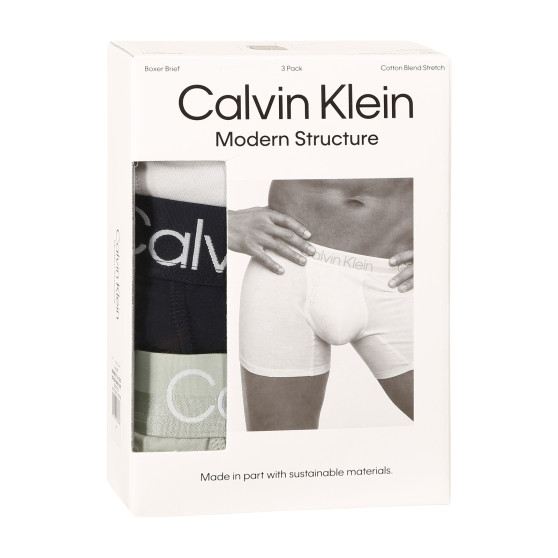 3PACK Herren Klassische Boxershorts Calvin Klein mehrfarbig (NB2971A-CBC)