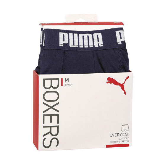 3PACKHerren Klassische Boxershorts Puma blau (701206546 002)
