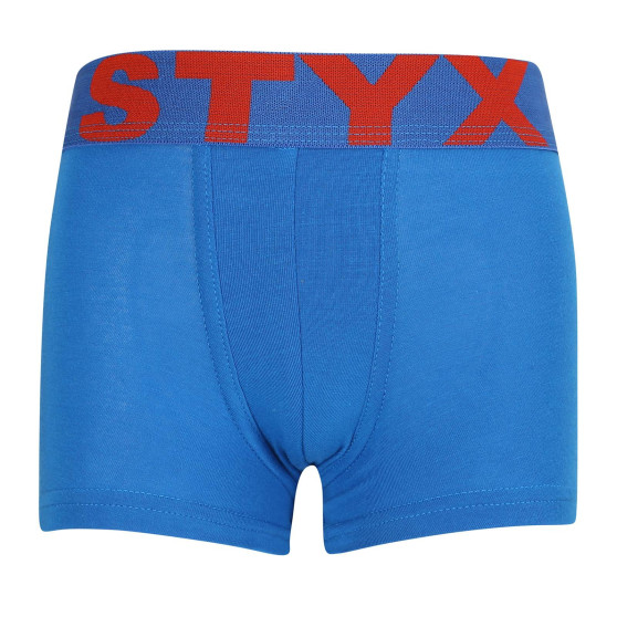 Boxershorts für Kinder Styx sportlich elastisch blau (GJ1167)