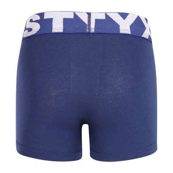 Boxershorts für Kinder Styx sportlich elastisch dunkelblau (GJ968)