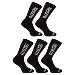 5PACK Socken Nedeto lang schwarz (5NDTP001-brand)