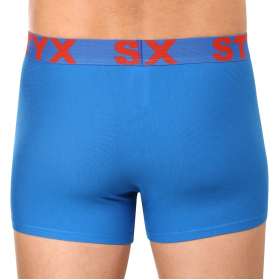3PACK Herren Klassische Boxershorts Styx sportlicher Gummizug Übergröße blau (3R96879)