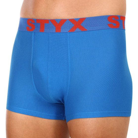 3PACK Herren Klassische Boxershorts Styx sportlicher Gummizug Übergröße blau (3R96879)