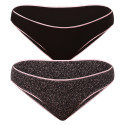 2PACK Damen Slips Molvy schwarz (MD-853)