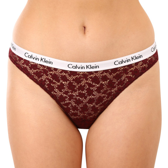 3PACK Damen Slips Calvin Klein Übergröße mehrfarbig (QD3975E-BP7)