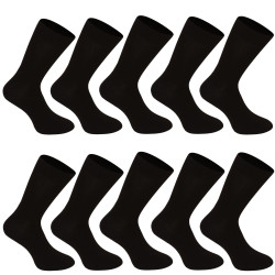 10PACK Socken Nedeto lang Bambus schwarz (10NDTP001)
