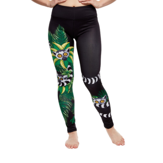 Fröhliche Frauen-Leggings Dedoles fitness Lemur (D-W-AW-LGS-C-RP-009)