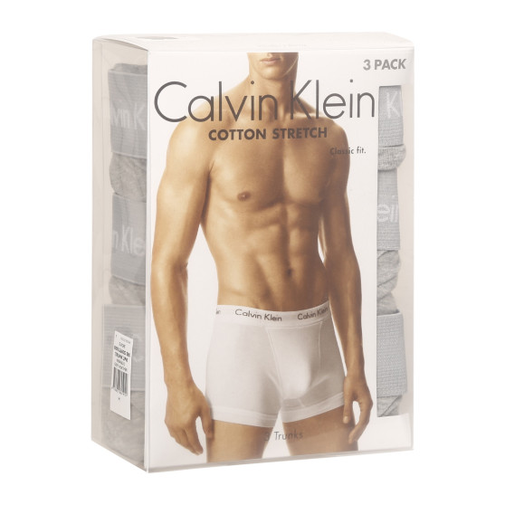 3PACK Herren Klassische Boxershorts Calvin Klein grau (U2662G-080)