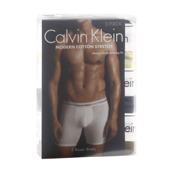 3PACK Herren Klassische Boxershorts Calvin Klein mehrfarbig (NB2381A-GW2)