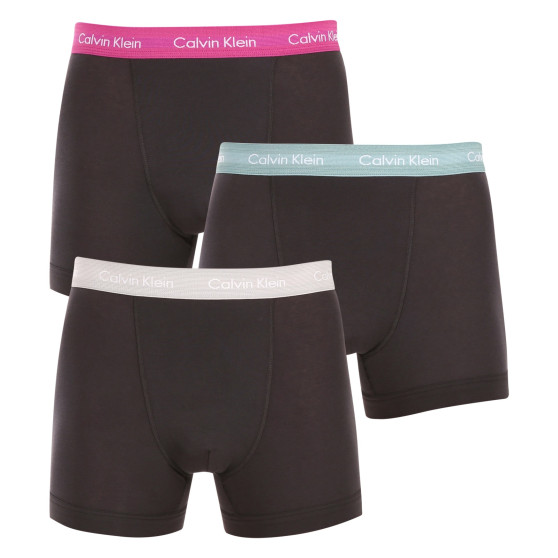 3PACK Herren Klassische Boxershorts Calvin Klein schwarz (U2662G-H53)