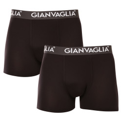 2PACK Herren Klassische Boxershorts Gianvaglia schwarz (GVG-5007)