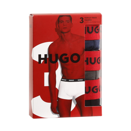 3PACK Herren Klassische Boxershorts HUGO mehrfarbig (50469766 031)