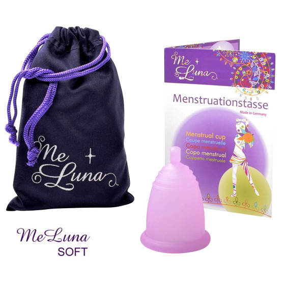 Menstruationstasse Me Luna Soft M mit Ball rosa (MELU002)