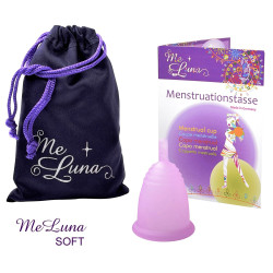 Menstruationstasse Me Luna Soft S mit Stiel rosa (MELU018)