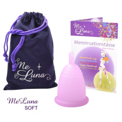 Menstruationstasse Me Luna Soft XL mit Stiel rosa (MELU021)