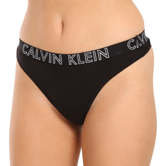 Damen Tangas Calvin Klein schwarz (QD3636E-001)