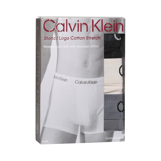 3PACK Herren Klassische Boxershorts Calvin Klein mehrfarbig (NB3709A-FZ6)