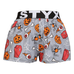 Kinder Shorts Styx Kunst Sport Gummi Halloween Särge (BJ1752)