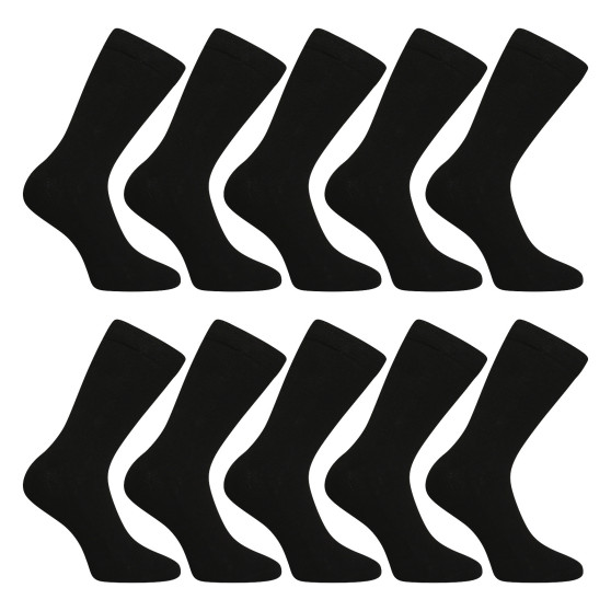 10PACK Socken Nedeto lang schwarz (10NDTP1001)