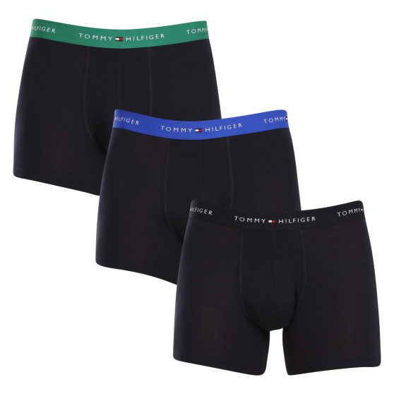 3PACK Herren Klassische Boxershorts Tommy Hilfiger dunkelblau (UM0UM02765 0RW)