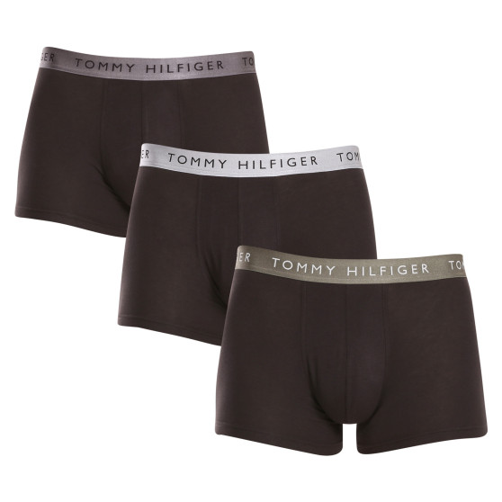 3PACK Herren Klassische Boxershorts Tommy Hilfiger schwarz (UM0UM03028 0UB)