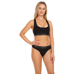 Damenset Calvin Klein BH und Tanga schwarz (QF7453E-UB1)