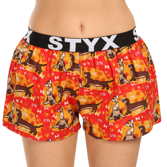 3PACK Damen-Shorts Styx art sports rubber mehrfarbig (3T15245)