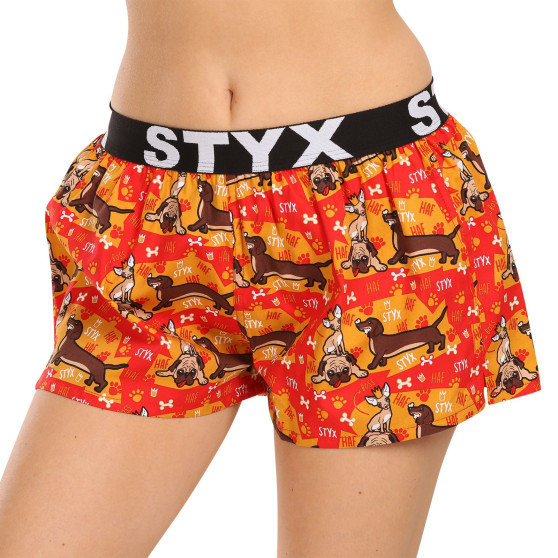 3PACK Damen-Shorts Styx art sports rubber mehrfarbig (3T15245)