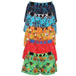 5PACK Damen-Shorts Styx art sports rubber multicolour (5T1367834)