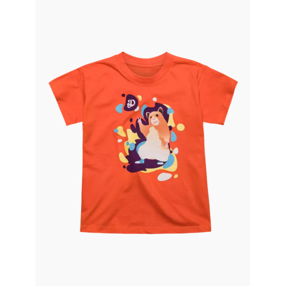 Fröhliches Kinder T-Shirt Dedoles Tanzender Hamster Orange (D-K-AP-TSH-C-C-1674)