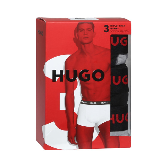 3PACK Herren Klassische Boxershorts HUGO mehrfarbig (50480170 039)