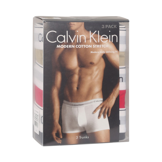 3PACK Herren Klassische Boxershorts Calvin Klein mehrfarbig (NB2380A-GW5)
