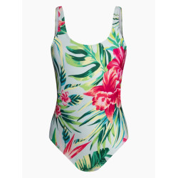 Fröhliche einteilige Badeanzüge für Frauen Dedoles Tropical Flowers (D-W-SCL-S-OPS-C-1215)