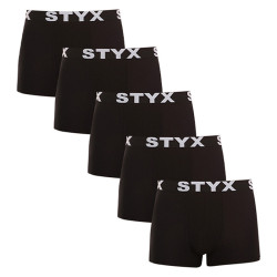 5PACK Herren Klassische Boxershorts  Styx sportlicher Gummi  oversized schwarz (5R960)