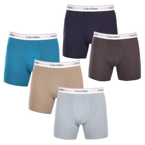 5PACK Herren Klassische Boxershorts Calvin Klein mehrfarbig (NB3911A-MVQ)