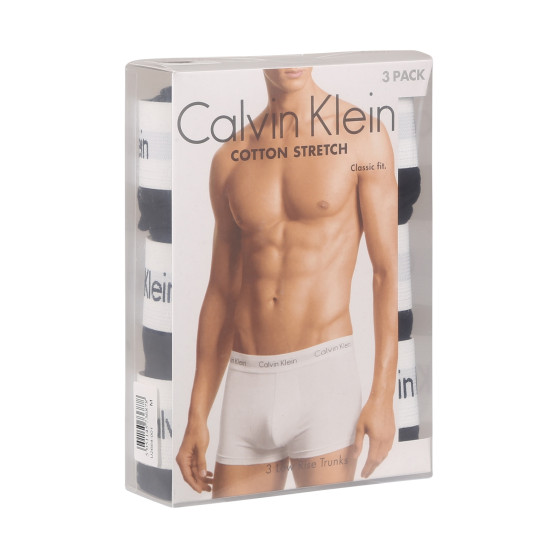 3PACK Herren Klassische Boxershorts Calvin Klein schwarz (U2664G-001)