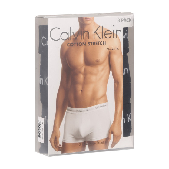 3PACK Herren Klassische Boxershorts Calvin Klein schwarz (U2664G-XWB)
