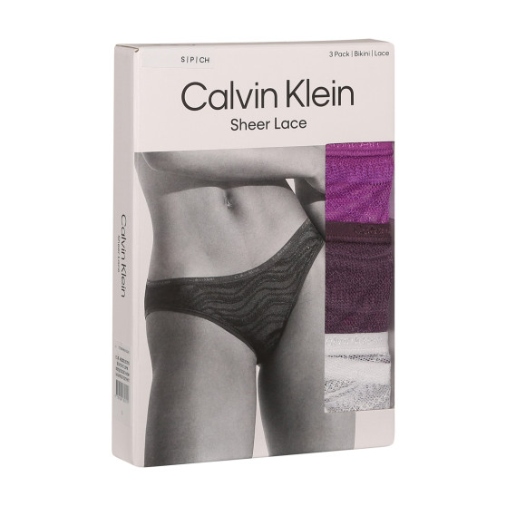 3PACK Damen Slips Calvin Klein mehrfarbig (QD5203E-NOW)