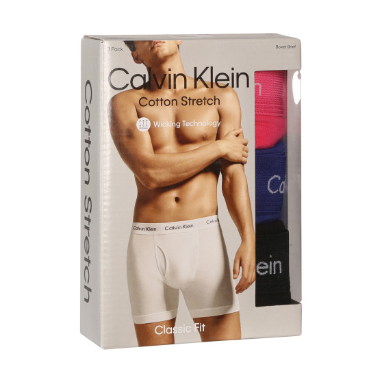 3PACK Herren Klassische Boxershorts Calvin Klein mehrfarbig (NB2616A-NLT)