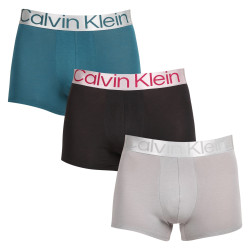3PACK Herren Klassische Boxershorts Calvin Klein mehrfarbig (NB3130A-NA9)