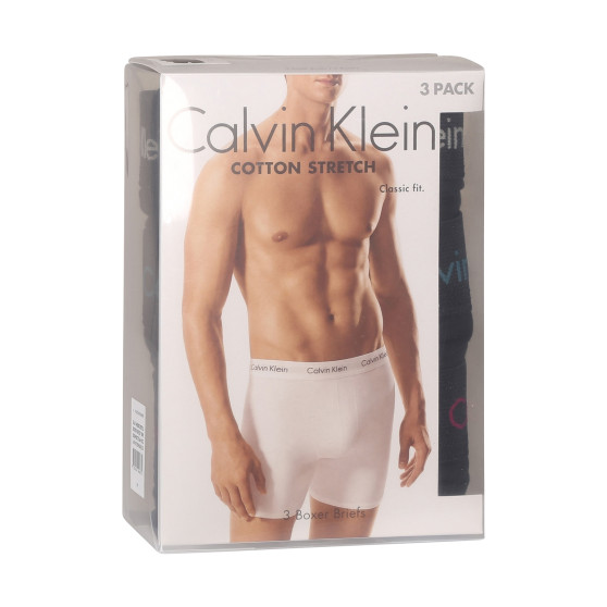 3PACK Herren Klassische Boxershorts Calvin Klein schwarz (NB1770A-MXI)