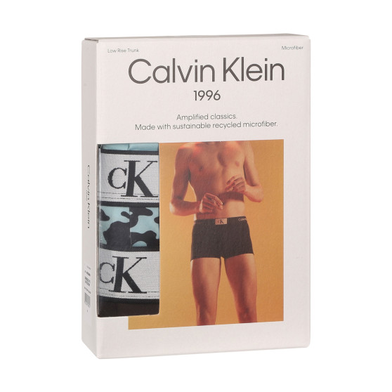 3PACK Herren Klassische Boxershorts Calvin Klein mehrfarbig (NB3532E-OFO)