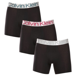 3PACK Herren Klassische Boxershorts Calvin Klein schwarz (NB3131A-NC4)