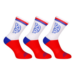 3PACK Socken Styx hoch rot dreifarbig (3HV10444)