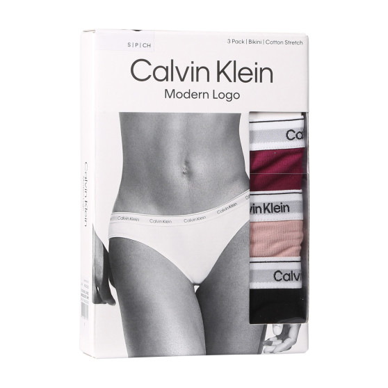 3PACK Damen Slips Calvin Klein mehrfarbig (QD5207E-NP6)