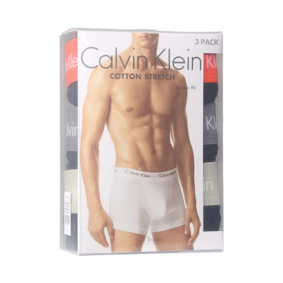 3PACK Herren Klassische Boxershorts Calvin Klein schwarz (U2662G-MWR)