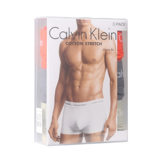 3PACK Herren Klassische Boxershorts Calvin Klein mehrfarbig (U2664G-MWQ)