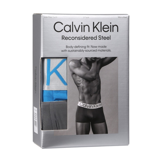3PACK Herren Klassische Boxershorts Calvin Klein mehrfarbig (NB3074A-MH8)